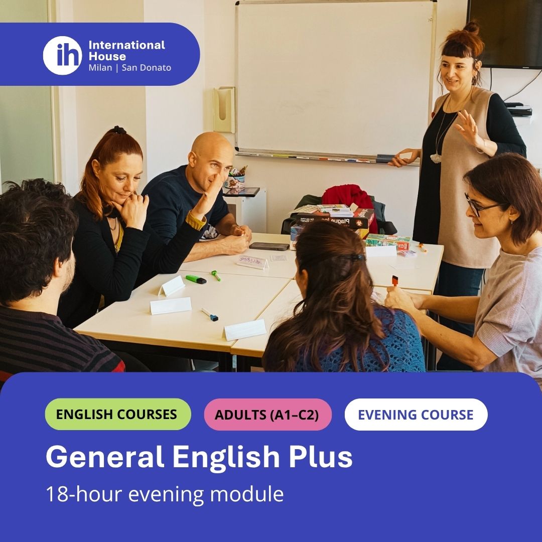 Corso serale di inglese General English Plus per adulti in aula presso International House Milano San Donato